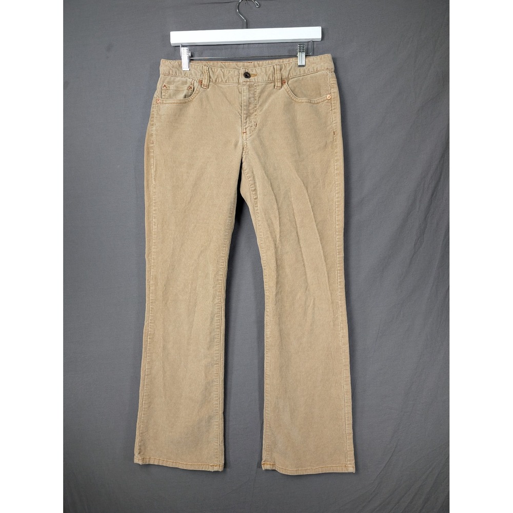 Polo Jeans Co Ralph Lauren Women Tan Corduroy Straight Leg Pants Size 10